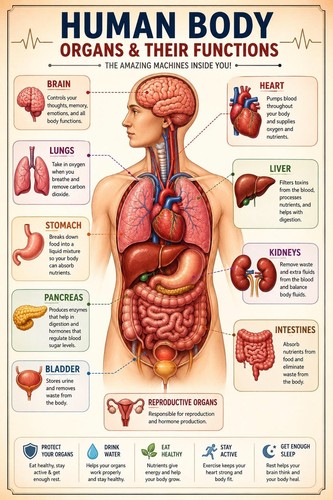 Poster anatomia educativa - poster,