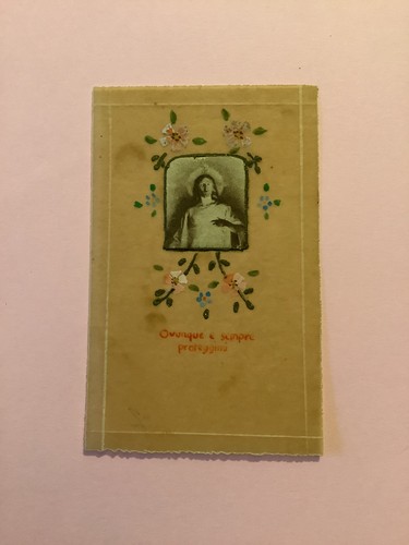 Santino simil pergamena sacro - pergamena,