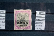 FRANCOBOLLI AFRICA CAMMELLO UFFICIALE YVERT N°10 USATI (F131853)