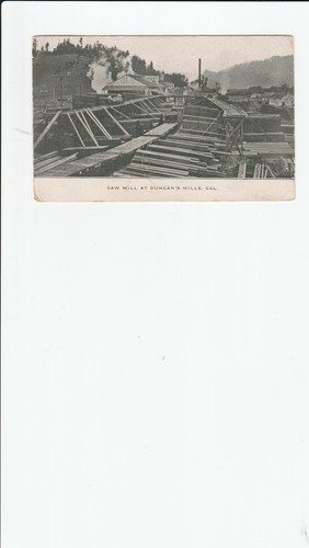 Cartolina rppc 1910 duncans - cartolina,
