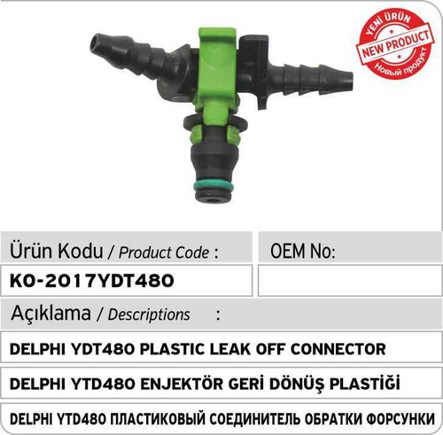 Delphi ydt480 connettore leak - ydt480,