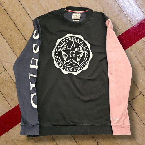 Felpa guess jeans - jeans, rosa