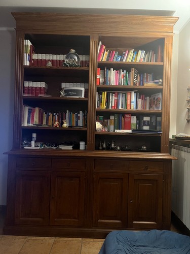 Libreria massello noce - libreria,
