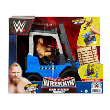 WWE Wrekkin' FORKLIFT w/ BROCK LESNAR Action Figure Playset Wrestling MULETTO