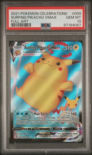 Surfing pikachu vmax 25 - surfing, #9/25