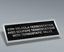 ADESIVO VALVOLA TERMOSTATICA per Ferrari Daytona e DINO | 7,4x2,1 cm