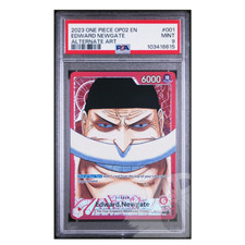 One Piece Card Edward Newgate OP02-001 Leader Alt. Art English - PSA 9 MINT