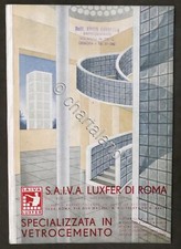 Catalogo Vetrocemento - S.A.I.V.A. Luxfer - Roma - 1937