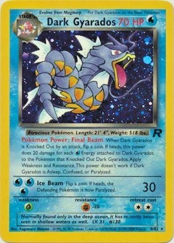 Pokémon tcg dark gyarados - dark,