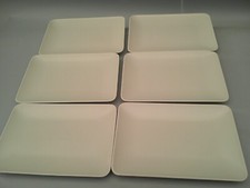 Set sei piatti rettangolari