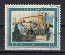 FRANCOBOLLI Italia Repubblica - 1974 Turistica Gradara 40 Lire SAS1265