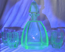 Set liquore in vetro