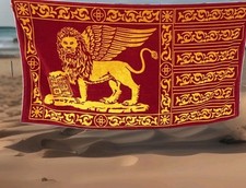 Telo Mare Venezia Bandiera Repubblica Serenissima San Marco Rosso Veneto Libro?