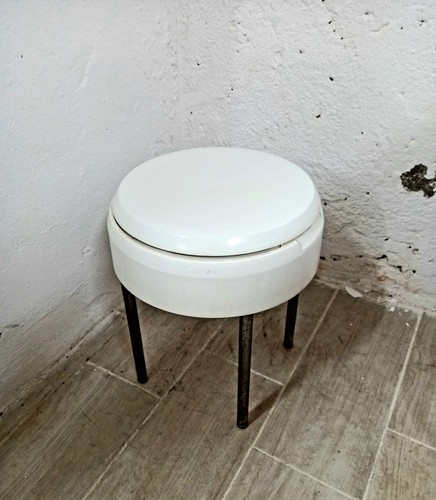 Sgabello contenitore bagno - sgabello,