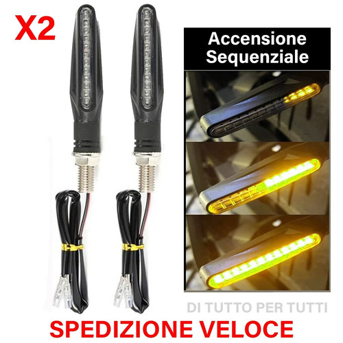 Coppia frecce moto - moto, led