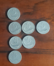 cinque lire italiane 1952,1953 (3), 1954, 1955