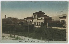 CITTA' DI CASTELLO - PERUGIA - PALAZZINA VITELLI - 1930 circa - cartolina colori
