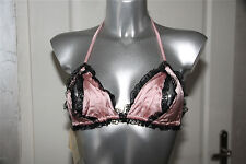 Reggiseno Aperto Seta Rosa