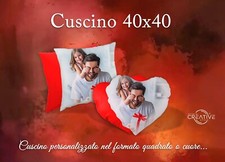 Cuscino Personalizzato Cuore o