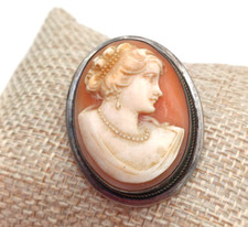 CAMMEO CIONDOLO/SPILLA D'EPOCA