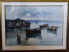 Dipinto olio su tela paesaggio