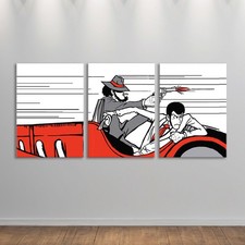 Quadro Lupin Pop Art Dipint a