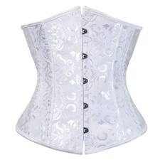 Donne Gotiche Sexy Raso Sottoseno Corsetto Bustier Vita Cincher Dimagrante Body 
