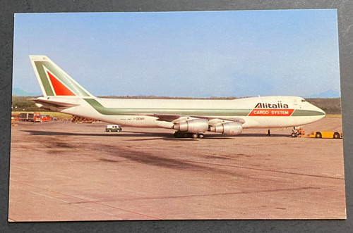 Cartolina aerea alitalia cargo - alitalia,