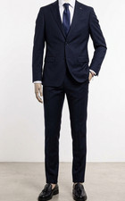 Abito Uomo blu Elegante Slim