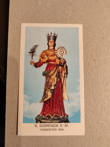 Santa domenica holy card - domenica,,