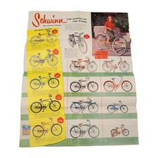 Brochure catalogo biciclette Schwinn 1958 Clint Walker James Arness bici d'epoca