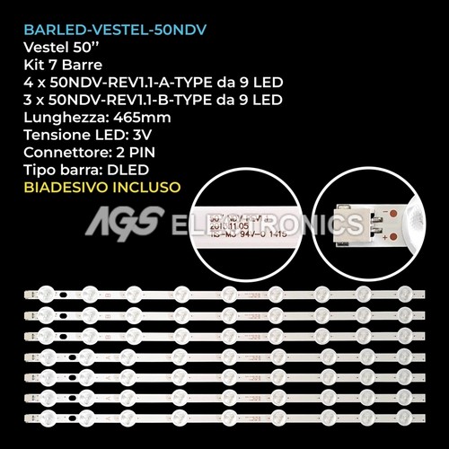 Kit barre strip led tv - 7,