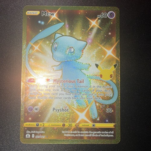 Carte pokémon mew - pokémon, 025/025