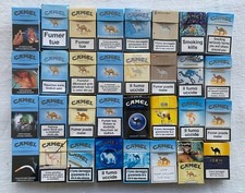 Lotto 33 Pacchetti Sigarette Vuoti CAMEL Vintage Anni 2000/10 Italia+Estero #1