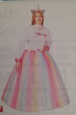 COSTUME CARNEVALE PRINCIPESSA UNICORNO DI PEGASUS 8/9 anni 115cm