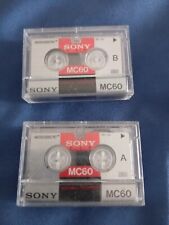 X2 SONY MC60 Microcassette