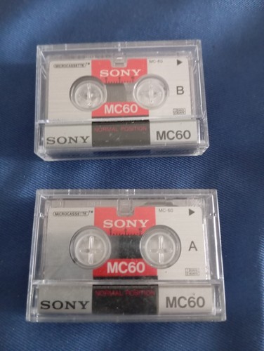 Sony mc60 microcassette - x2,