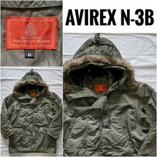 Giacca da volo bomber AVIREX 244711 N-3B M kaki larghezza 64 cm lunghezza 82 cm
