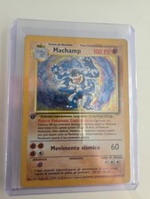 Carta Pokemon Machamp Rara HOLO Set Base Anno 1999 Prima Edizione Ita