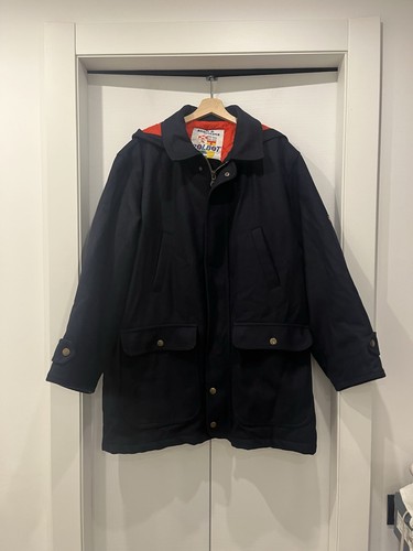 Parka vintage polbot lana blu - parka,