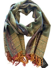 Sciarpa paisley verde codello - sciarpa,