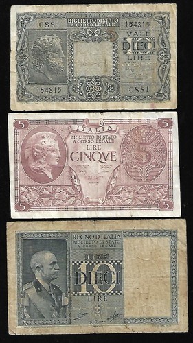 Italia vecchie banconote - italia,