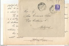 Tresigallo 18.3.1940 Busta 50 c. Imperiale Testo autografo Rag. Federico Liuzzi