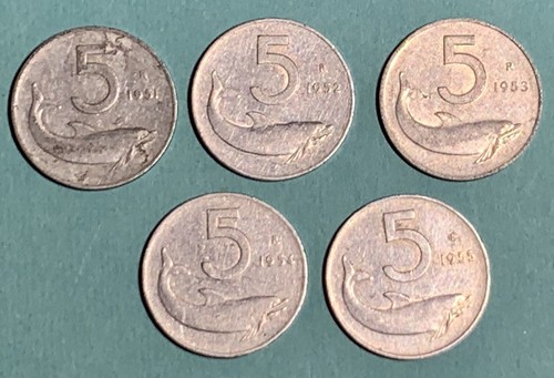 Lotto monete lire - lotto, 5