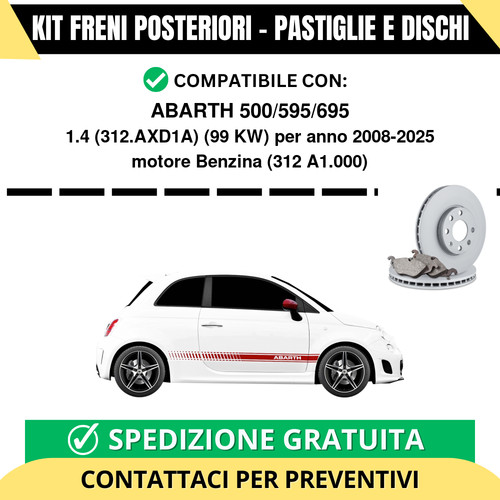 Kit freni posteriori per - kit,