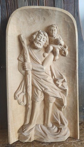 Bassorilievo scolpito legno - bassorilievo, in