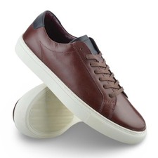 Scarpe da ginnastica uomo casual in pelle stringate memory foam estive passeggio sportive misura