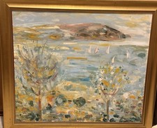 quadro olio su Tela 70x80 Pittore Cardan No Michele Cascella