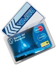 Porta Patente in Plastica Trasparente Singolo per Tessere Carte di Credito 10PZ