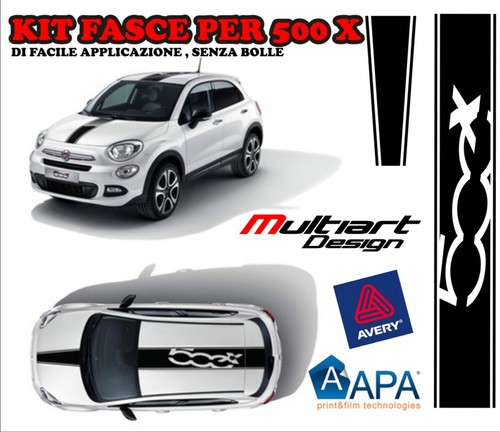 Adesivi fasce per fiat 500 - per, x